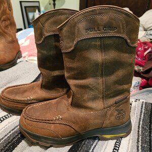 Georgia Leather Mens 8 W Pull on Boot